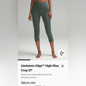 lululemon Align High-Rise Crop “21